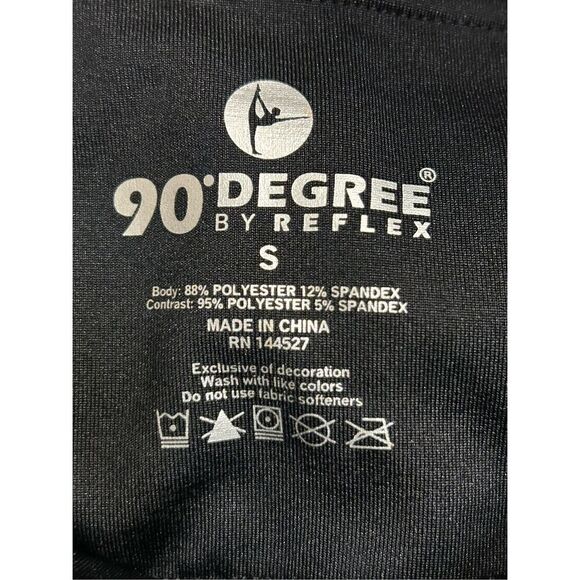 90 Degree By Reflex Women's Polar Flex Fleece Lined Legging Size Small Black nwt - Picture 5 of 5